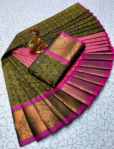 YCP01-04 Fancy Silk Saree