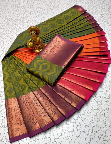 YCP01-05 Fancy Silk Saree