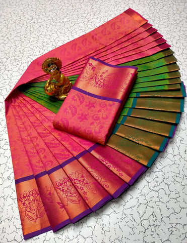 YCP01-12 Fancy Silk Saree