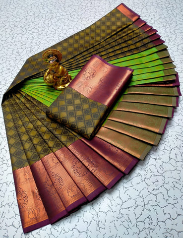 YCP01-38 Fancy Silk Saree
